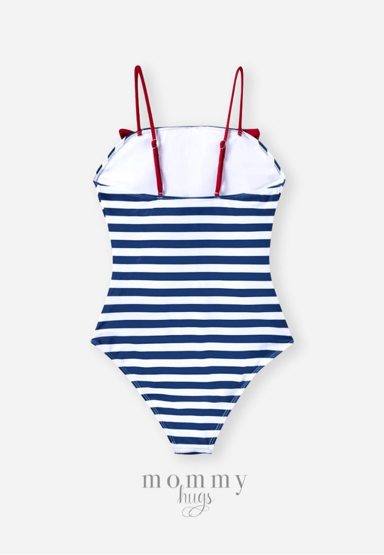 Nautical Ribbon One Piece Swimsuit for Mommy