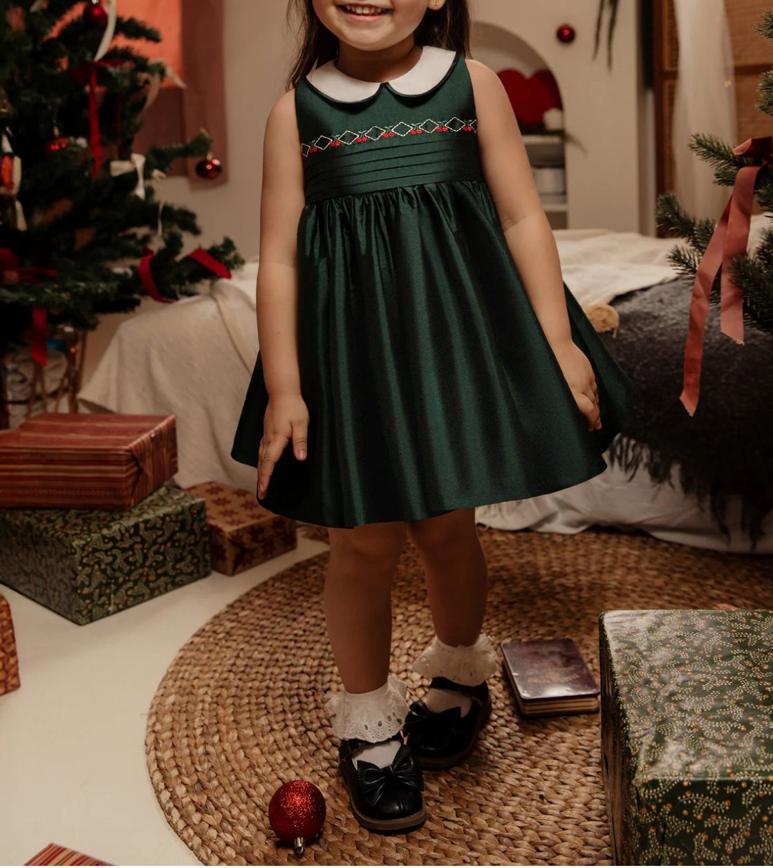 Noelle Winter Spruce Dress