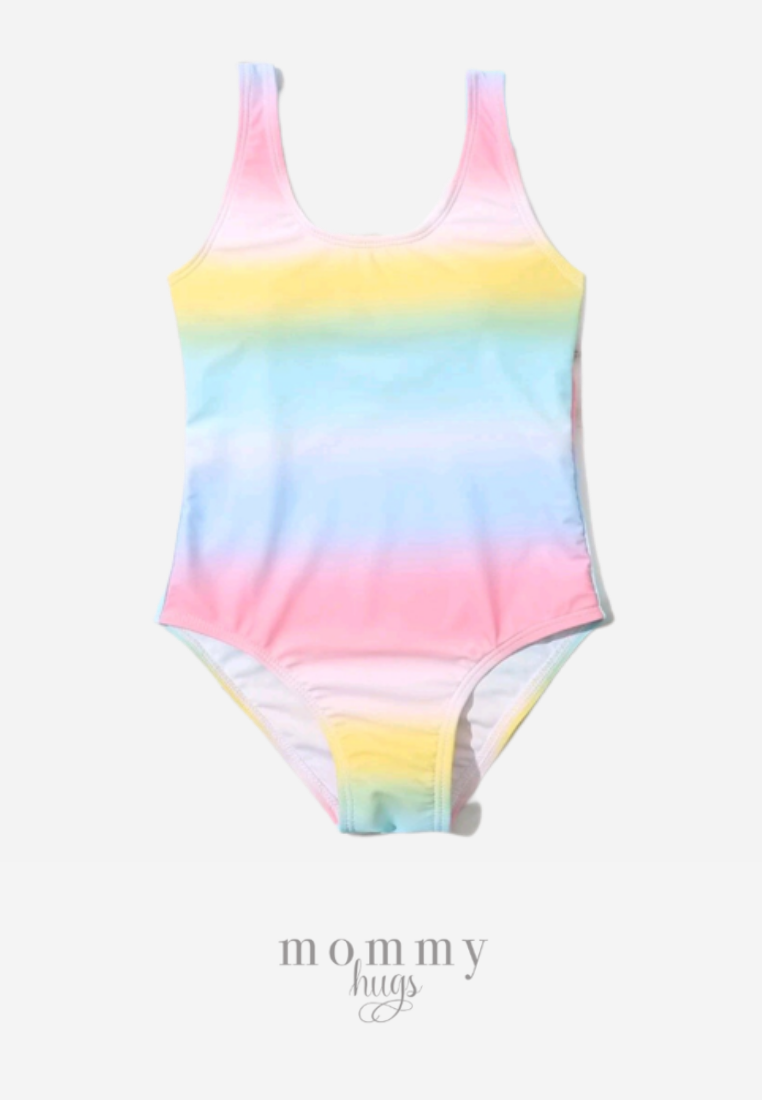 Pastel Horizon Swimwear for Girls