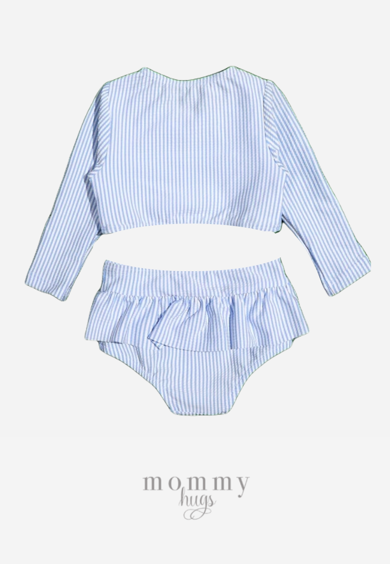 Blue Skies Pin Rash Guard Girl version