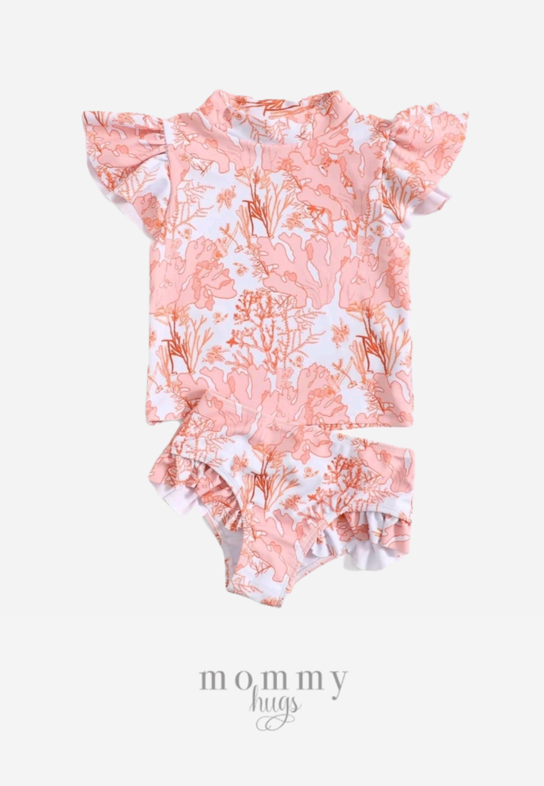 Pink Corals Swimwear for Girls