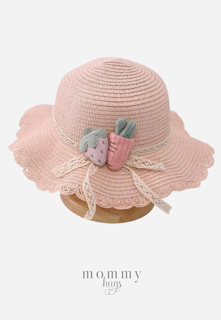 Harvest Time Hat & Bag in Pink