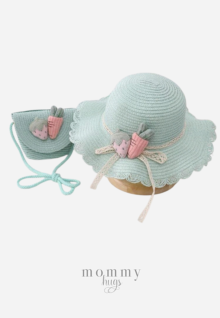 Harvest Time Hat & Bag in Green