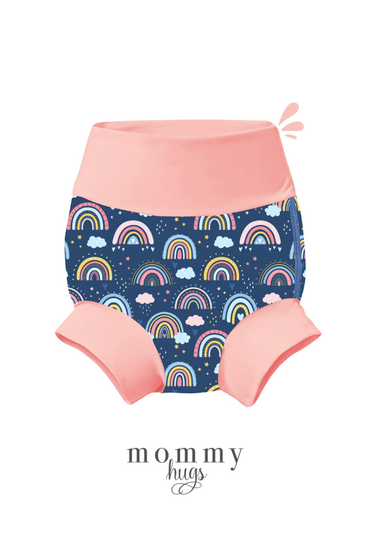 Beach Baby Diaper in Colorful Skies