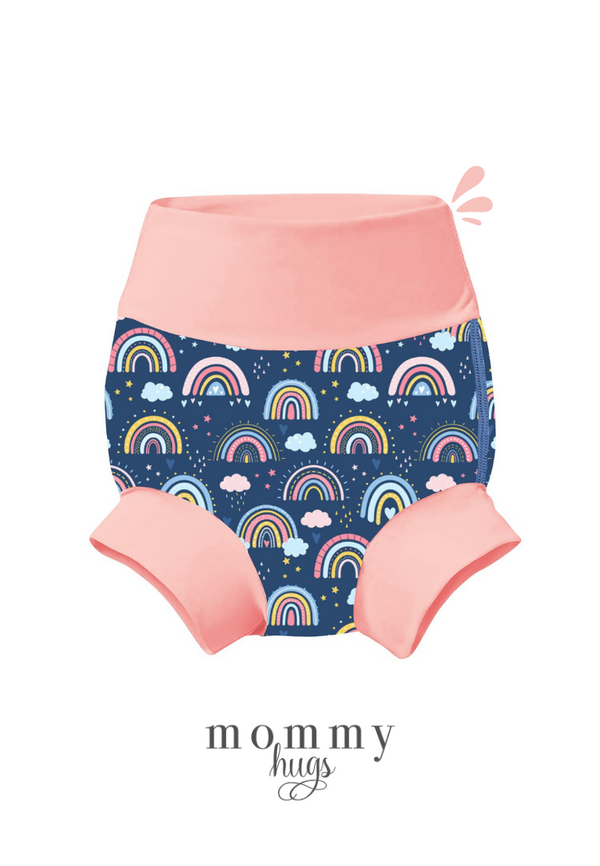 Beach Baby Diaper in Colorful Skies