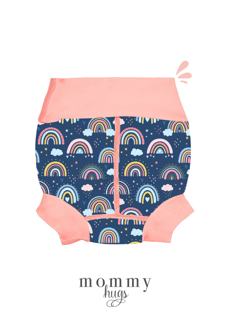 Beach Baby Diaper in Colorful Skies