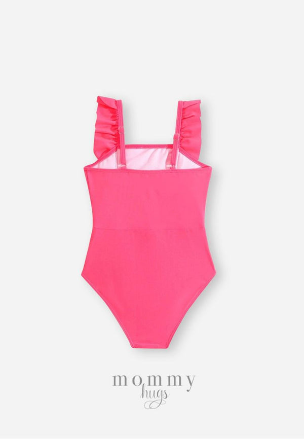 Posh Pink Swimsuit for Young Girls