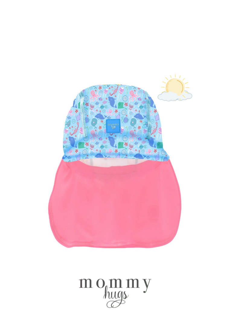 Beach Baby Sun Hat in Sea Gems