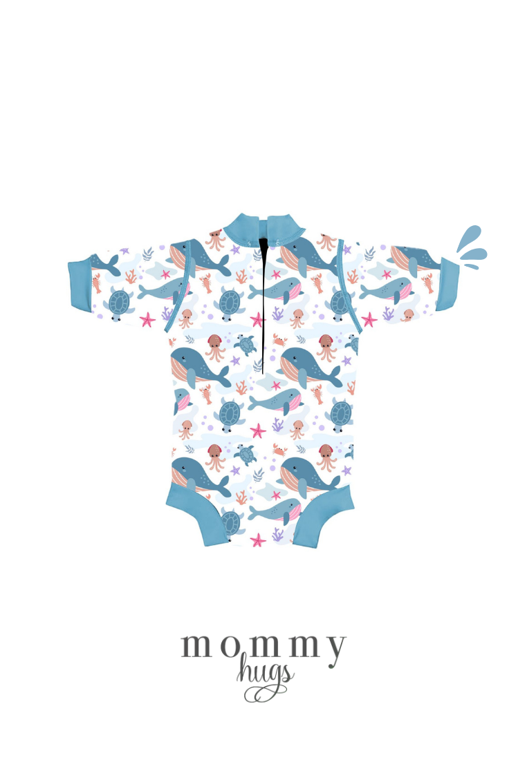 Beach Baby Wetsuit in Blue Giant