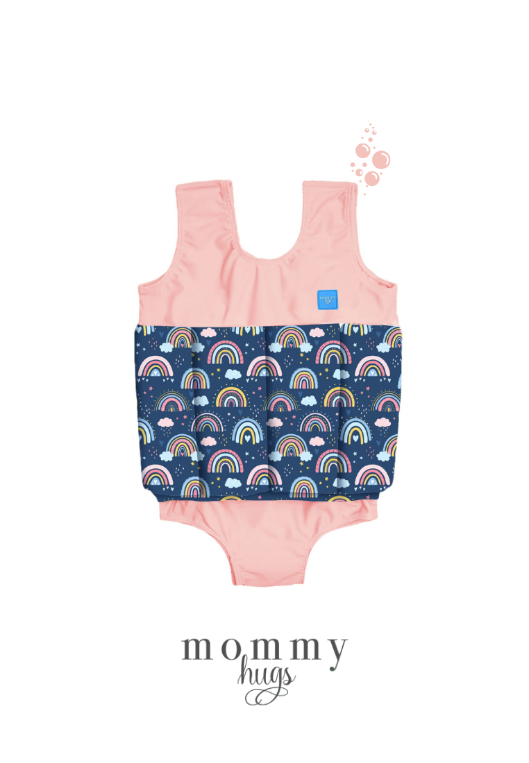 Beach Baby Swim Float in Colorful Skies