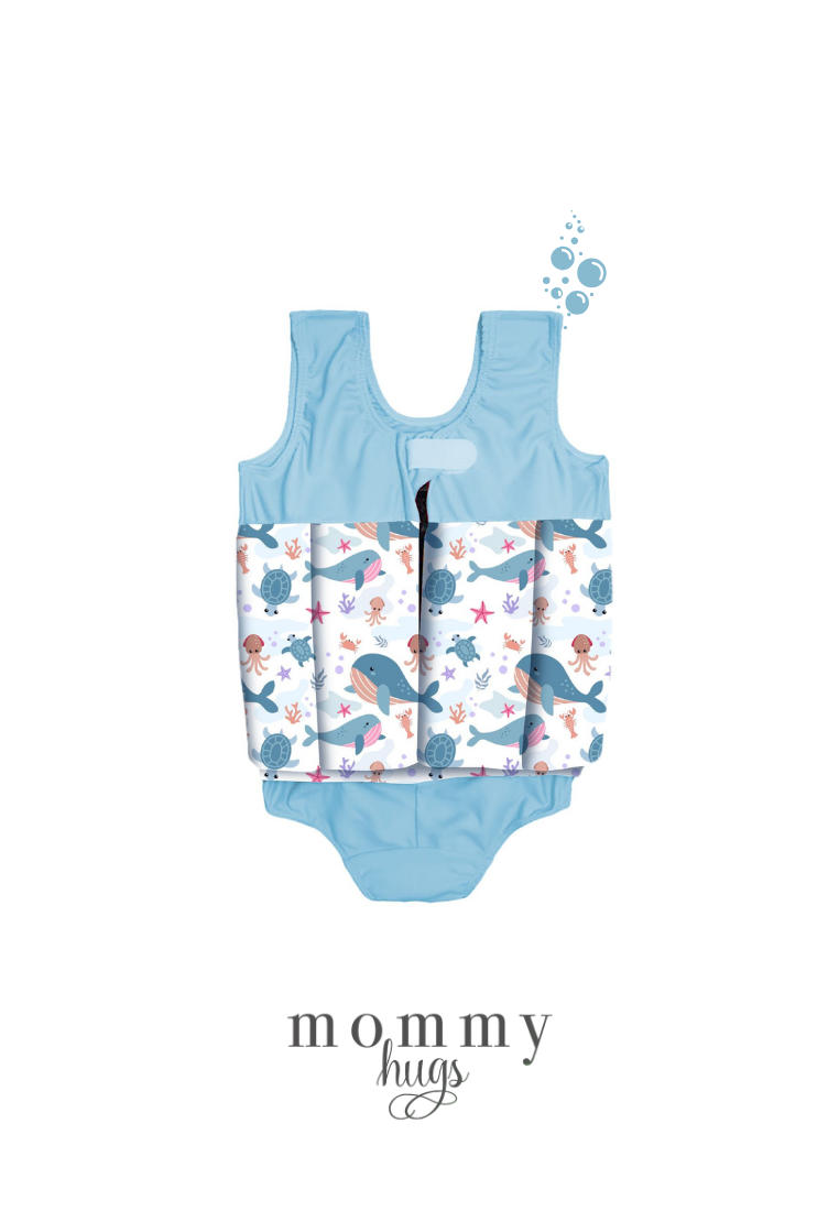 Beach Baby Swim Float in Blue Giant