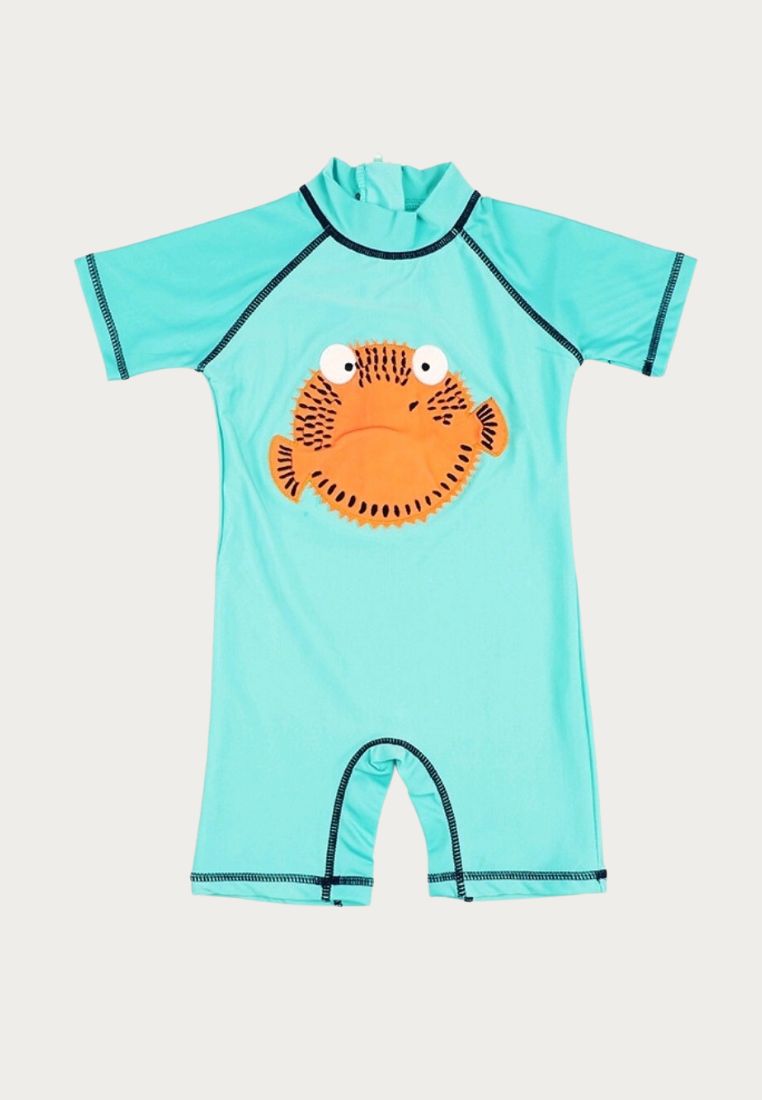 Bubble Fish Rashguard for Young Boys