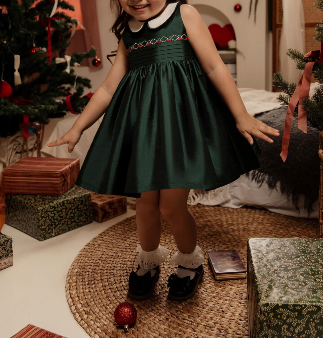 Noelle Winter Spruce Dress