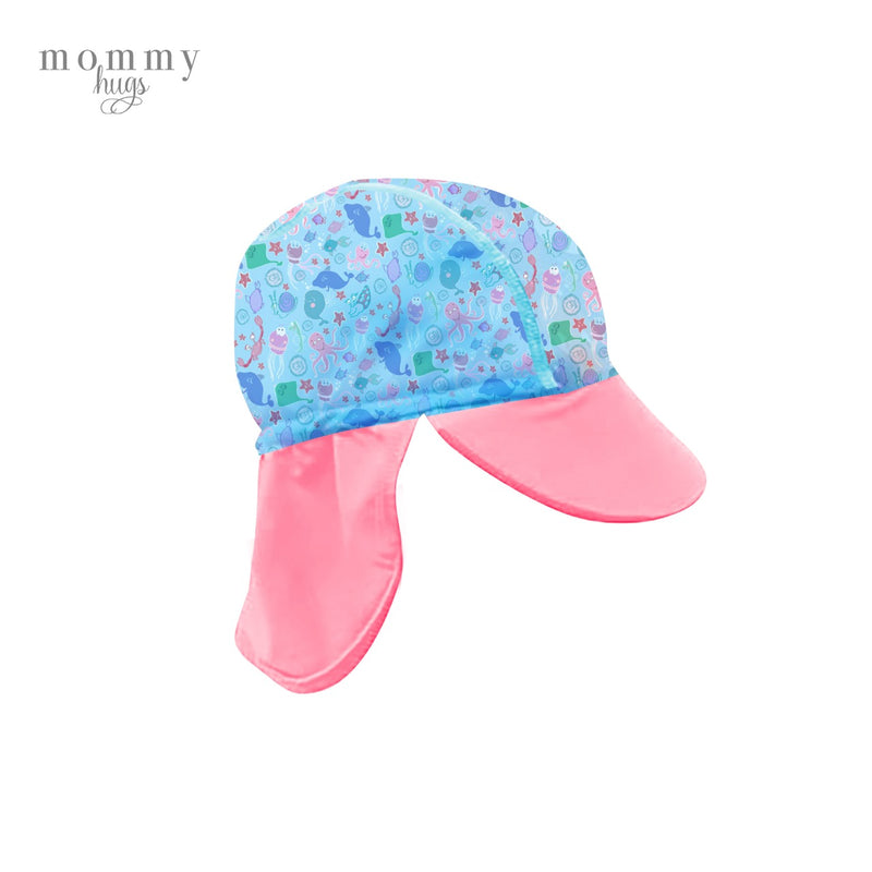 Beach Baby Sun Hat in Sea Gems