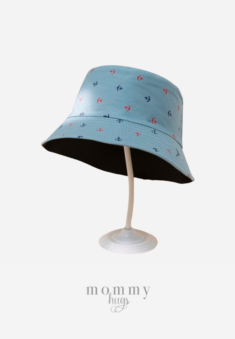 Anchor's Away Light Blue Bucket Hat - One Size