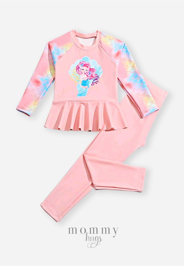 Pastel Nymph Rashguard and Long Pants for Girls