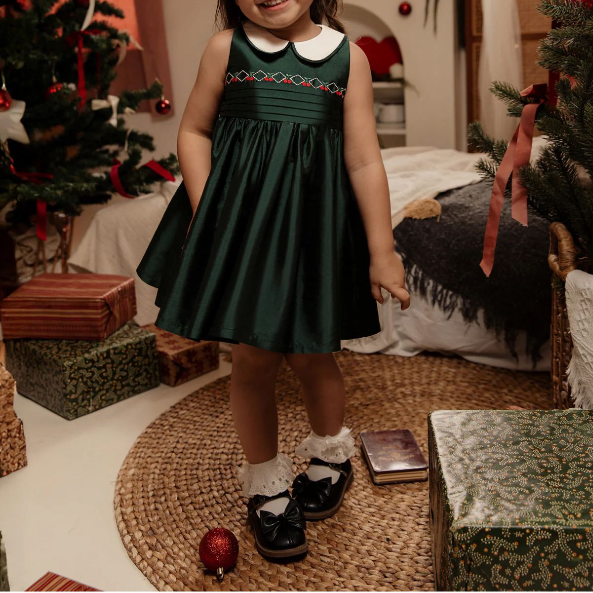 Noelle Winter Spruce Dress