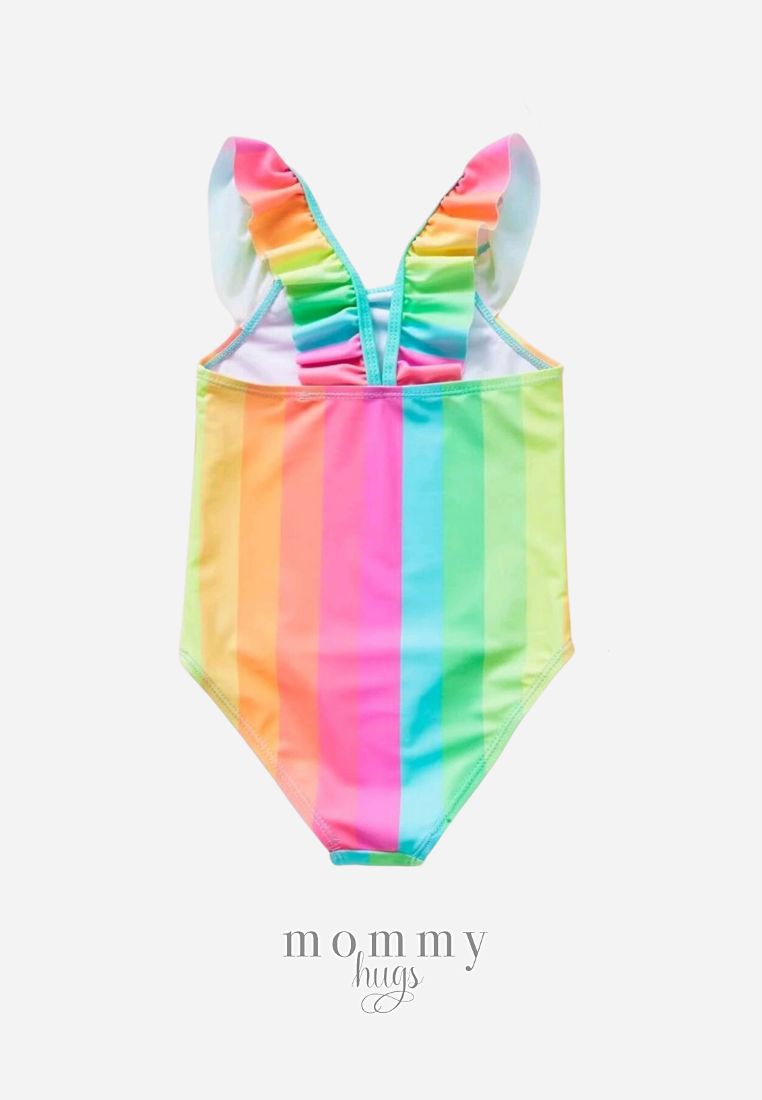 Sunshine and Rainbow Swimsuit for Young Girls