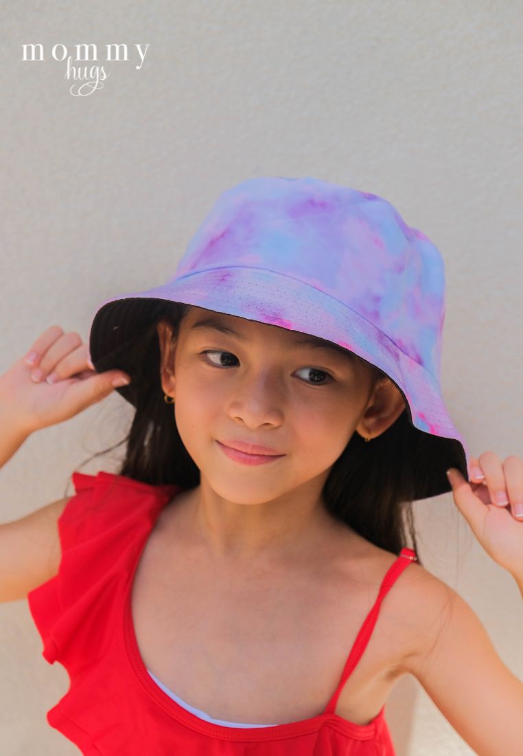Lavender Cotton Candy Clouds Bucket Hat - for Toddlers/Teens