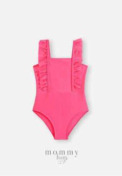 Posh Pink Swimsuit for Young Girls