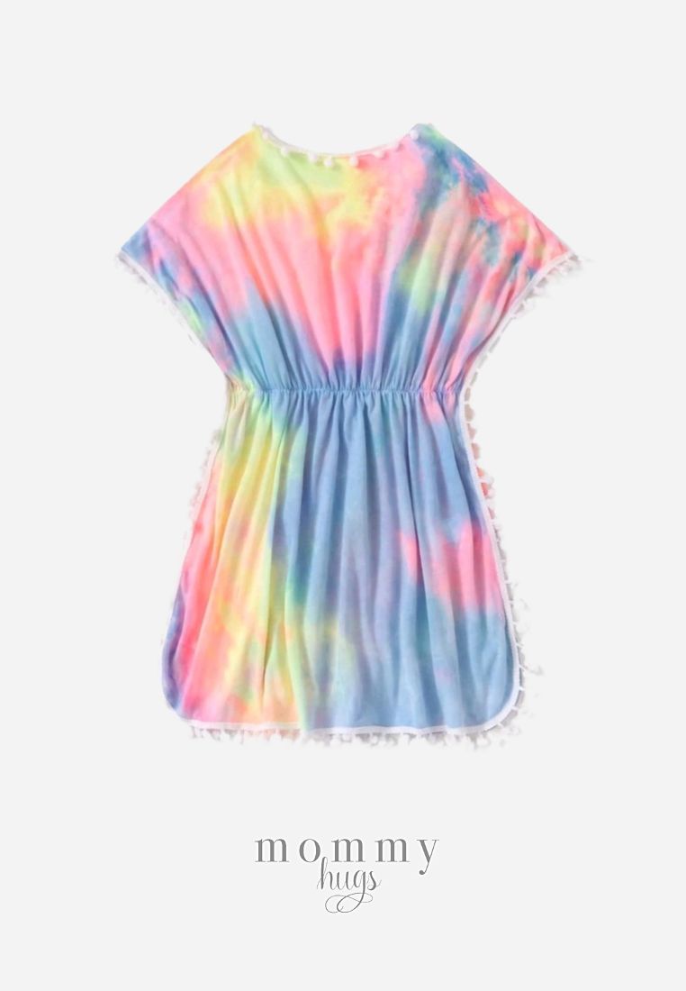 Watercolor Clouds Cover Up Dress for Girls