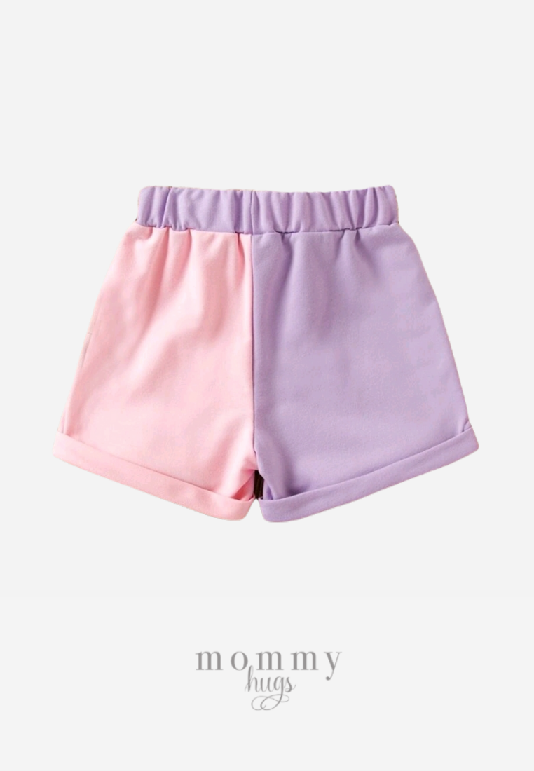 Purple Pink Shorts for Girls