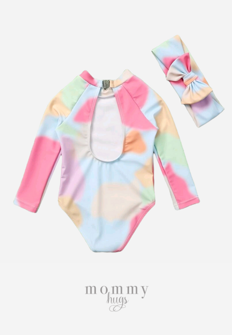 Honey Bunny Long Sleeves Rash Guard Swimwear