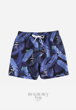 Forest Palm Swim Shorts for Boys