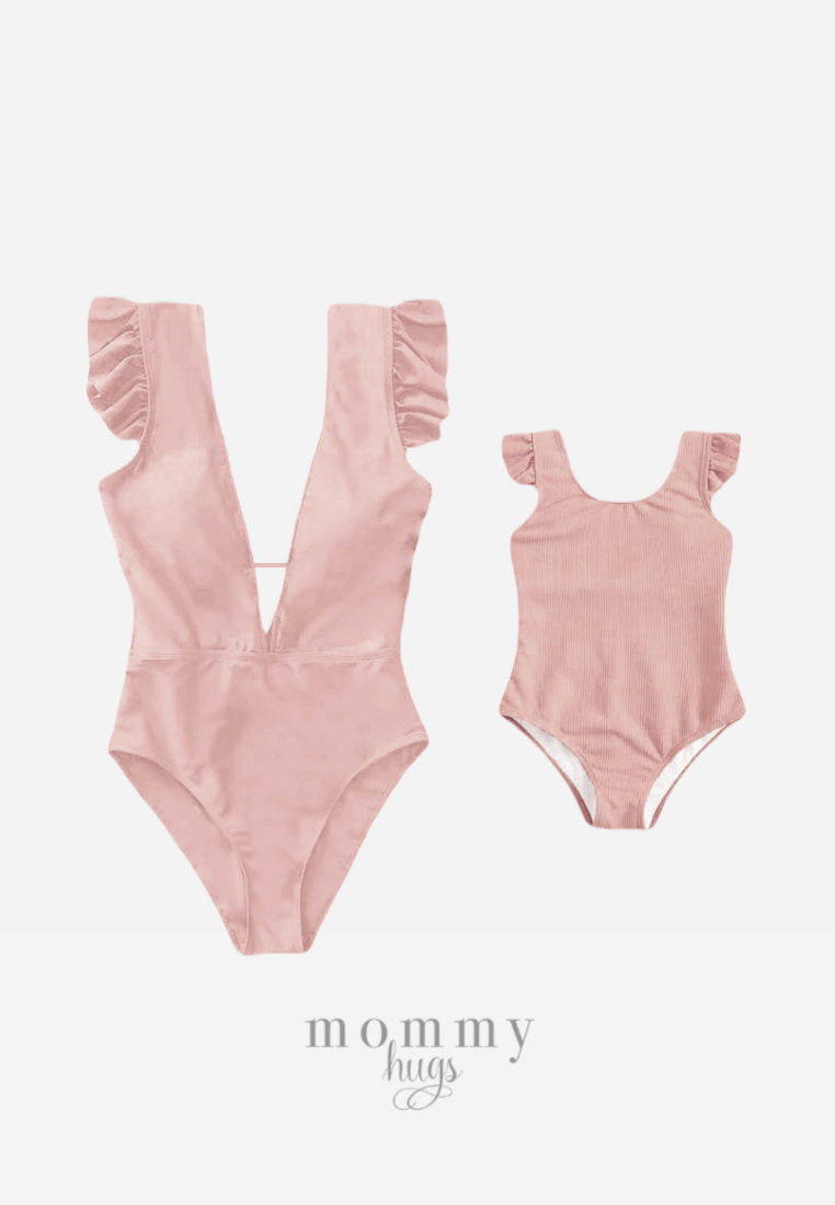 Glam in Pink Twinning Swimwear