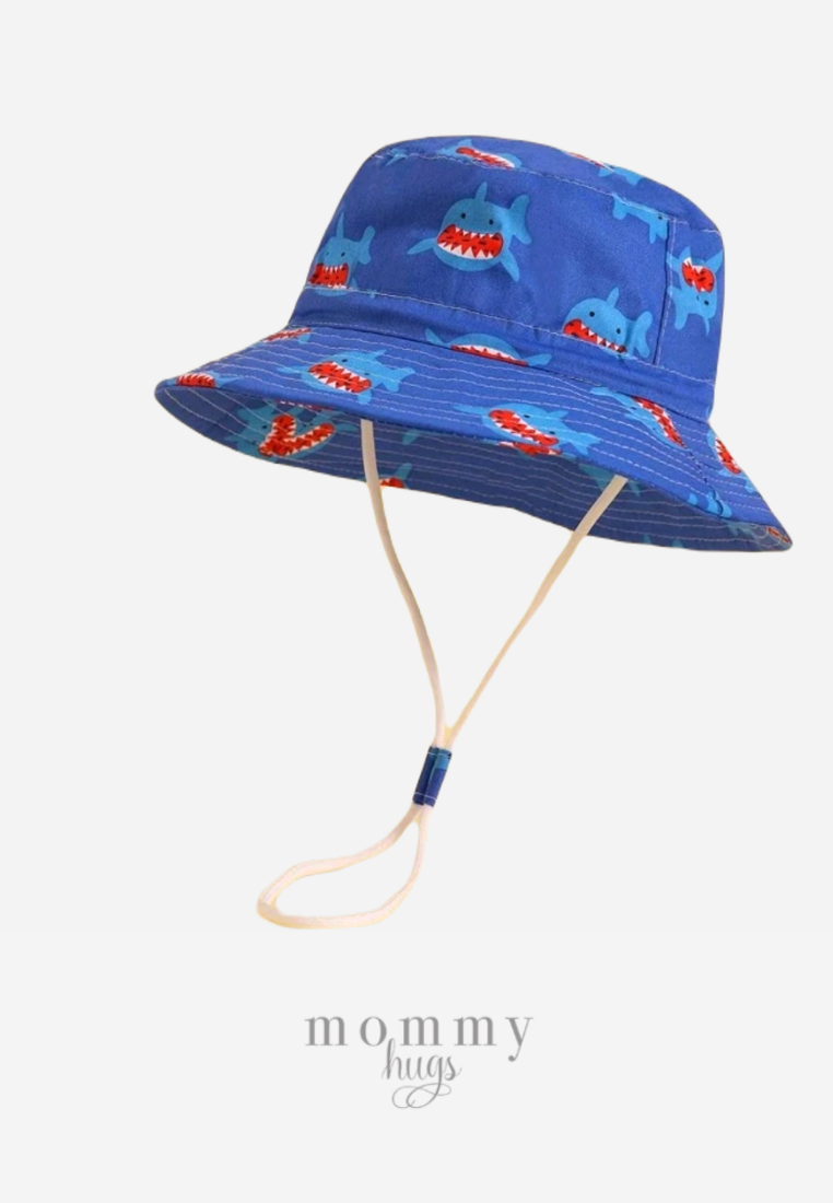 Shark Attack Bucket Hat for Boys One Size MommyHugs