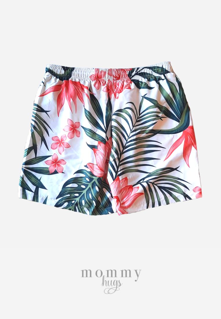 Green Palm Two Swim Shorts Daddy