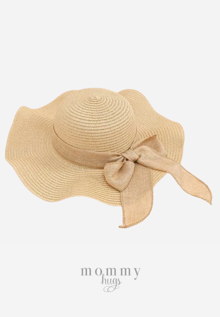 Breezy Ribbon Hat Light Brown - One size