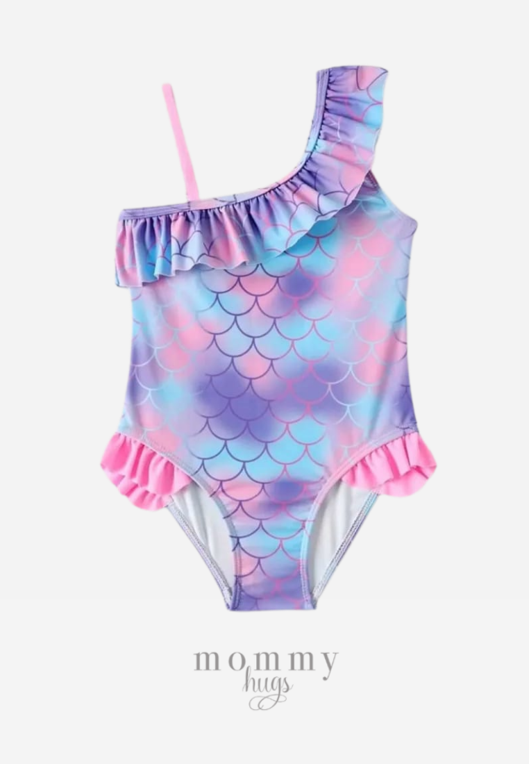 Mermaid Ruffles Swimwear for Girls
