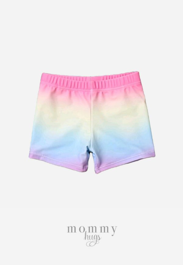 Mermaid Rainbow Swim Shorts Boys Version