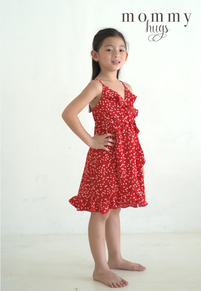 Valentine Red Frills Dress Mommy and Daughter