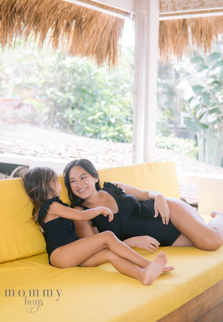 Maternity Glam in Black