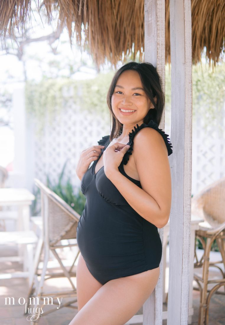 Maternity Glam in Black