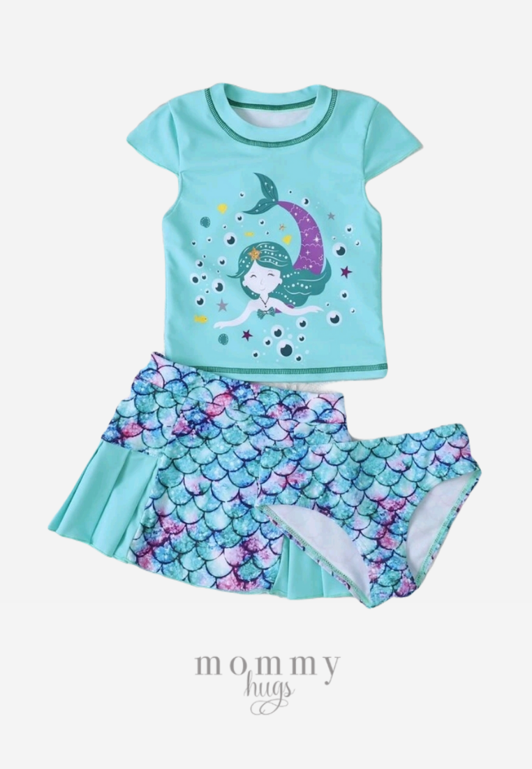 Under the Sea Mermaid Three Piece Swimwear