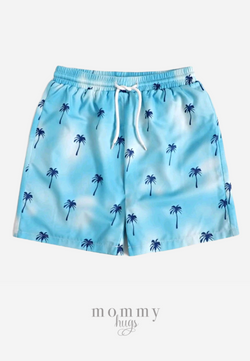Tropical Forest Swim Shorts for Boys