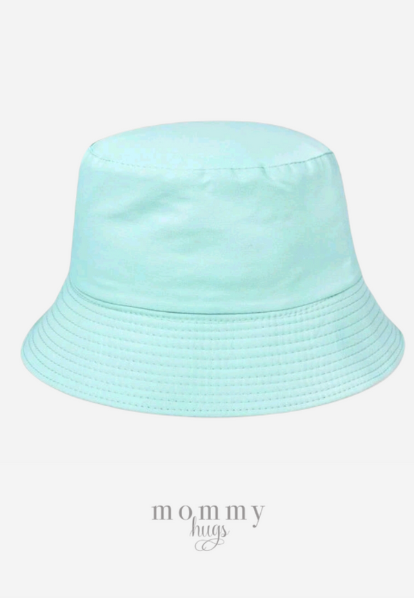 Light green top bucket hat