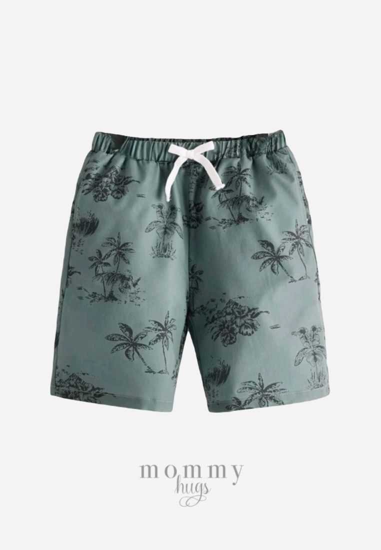 Sage Palms Swim Shorts Boys