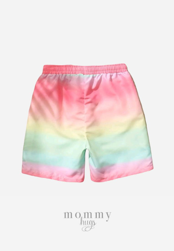 Rainbow Mermaid Swim Shorts Preteens/Teens