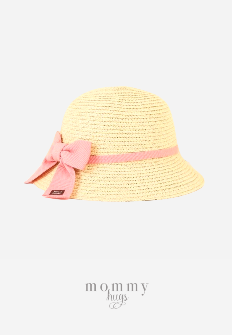 Fancy Pink Ribbon Sun Hat - One size