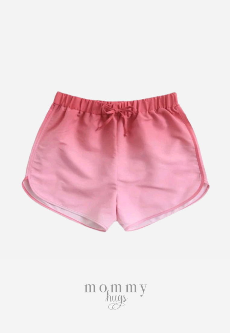 Womens pink swim shorts sales