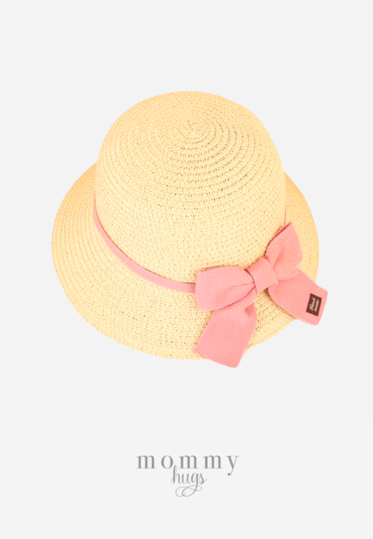 Fancy Pink Ribbon Sun Hat - One size