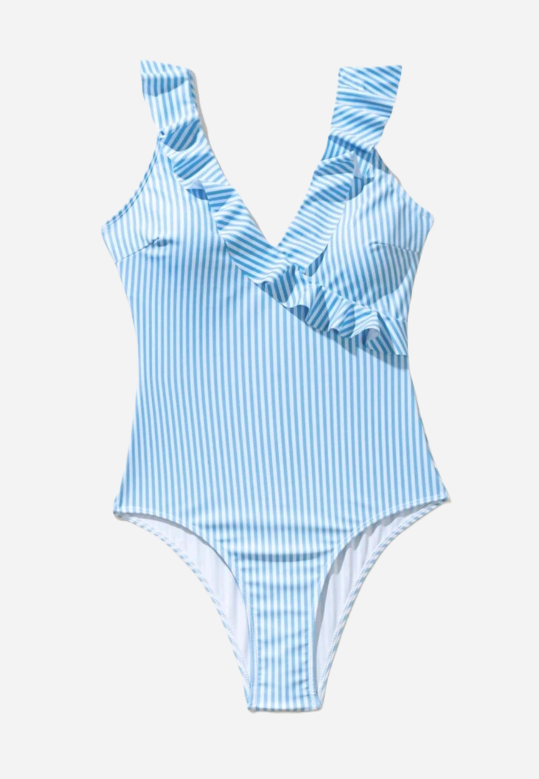 Blue Skies Pin Twinning Swimsuit ( Mom and Daughter )