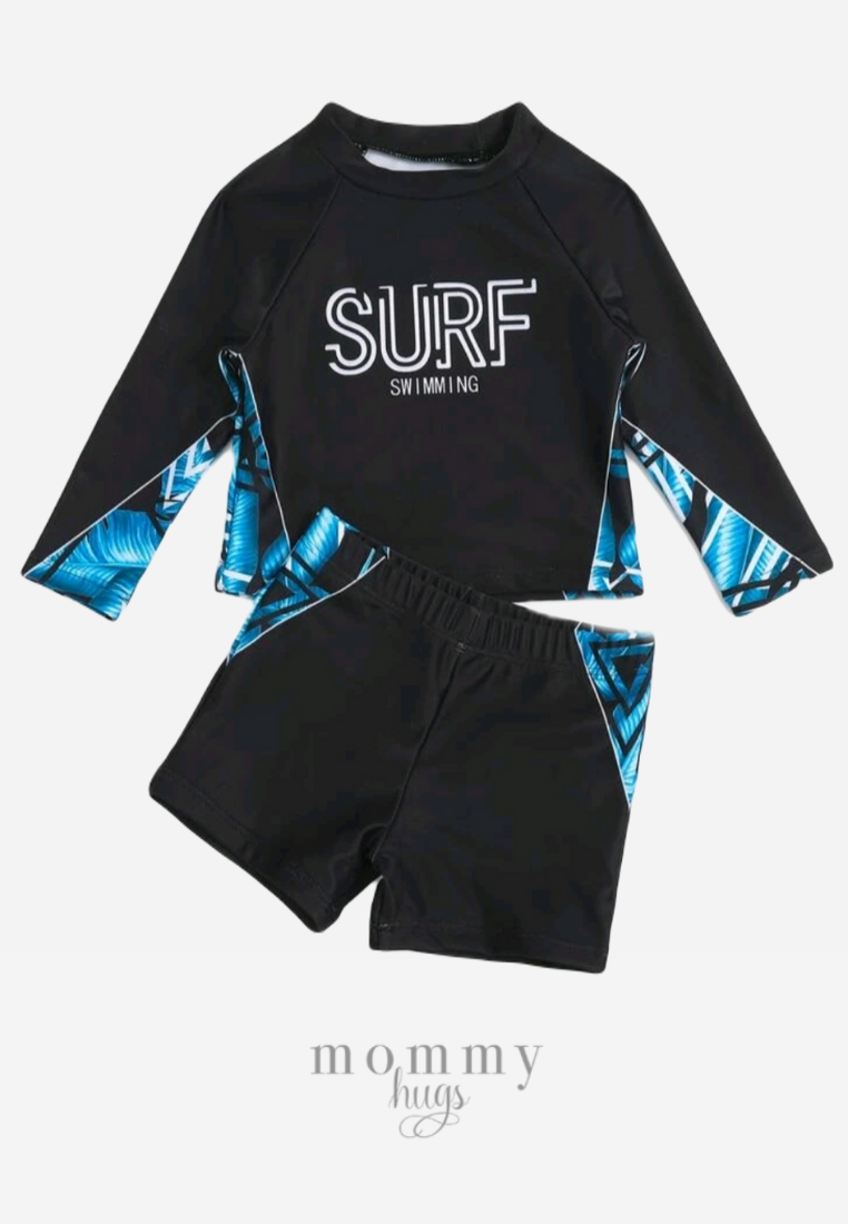 Long sleeve sllight baby rash guard