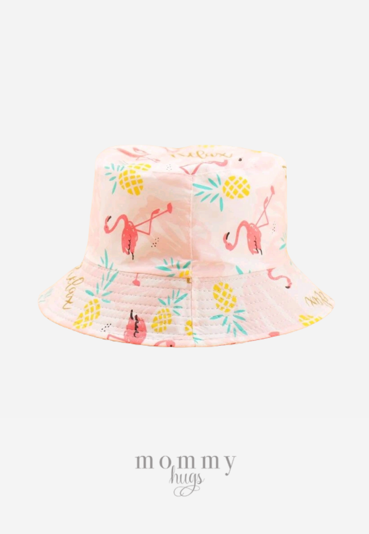 Flamingo Bucket Hat for Toddlers - One size