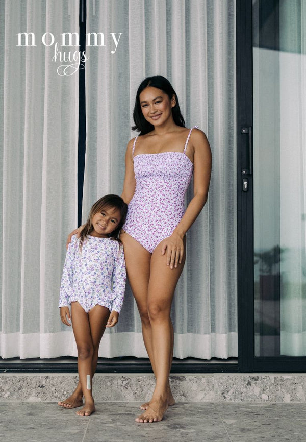 Purple Meadow Twinning Swimwear ( Mom and Daughter )