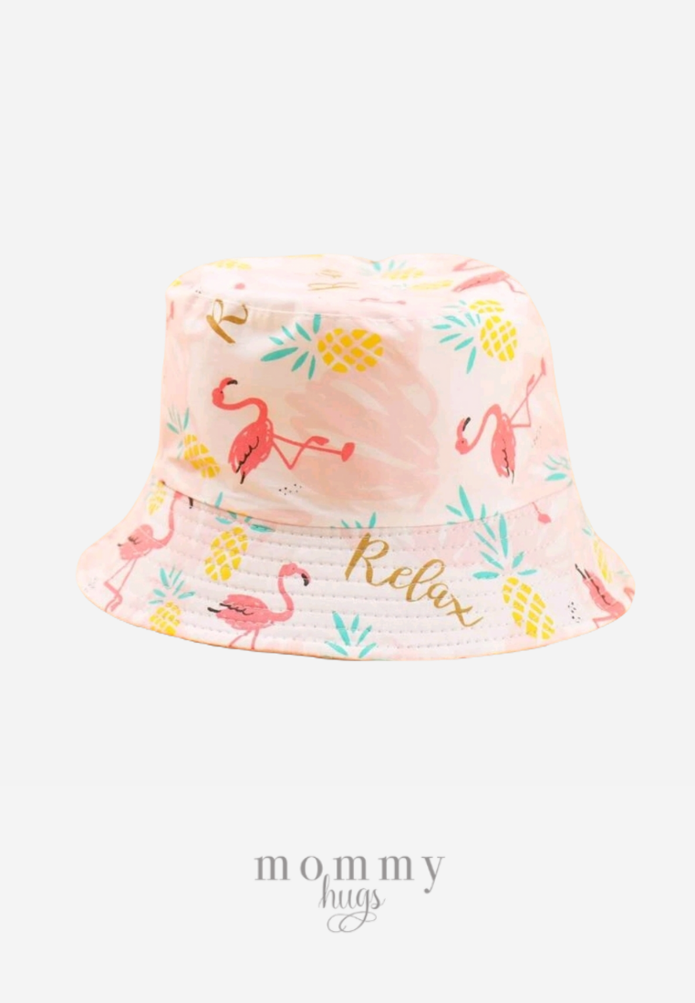 Flamingo Bucket Hat for Toddlers - One size